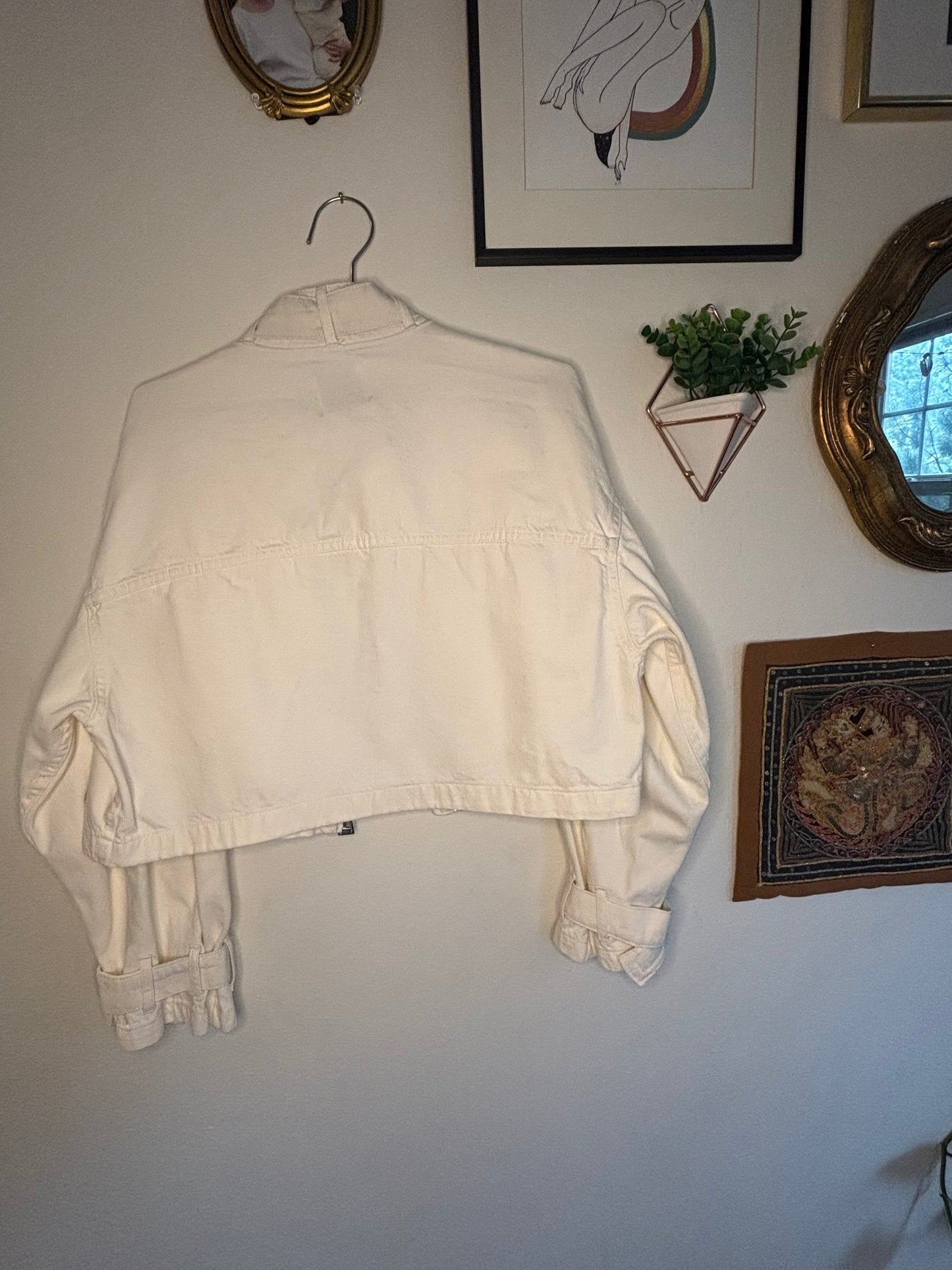 White Relaxed Denim Jacket