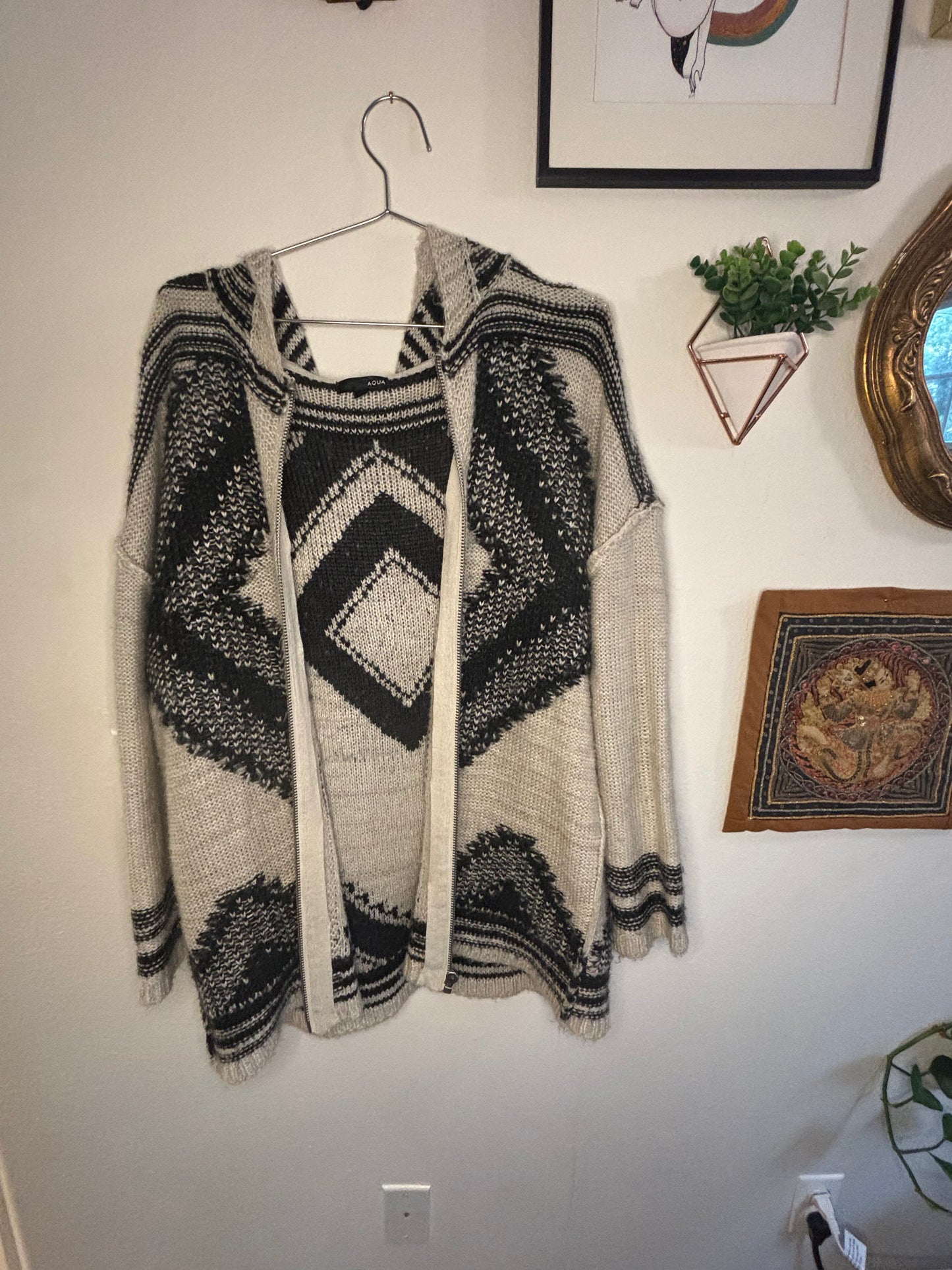 Fringe Knit Hoodie