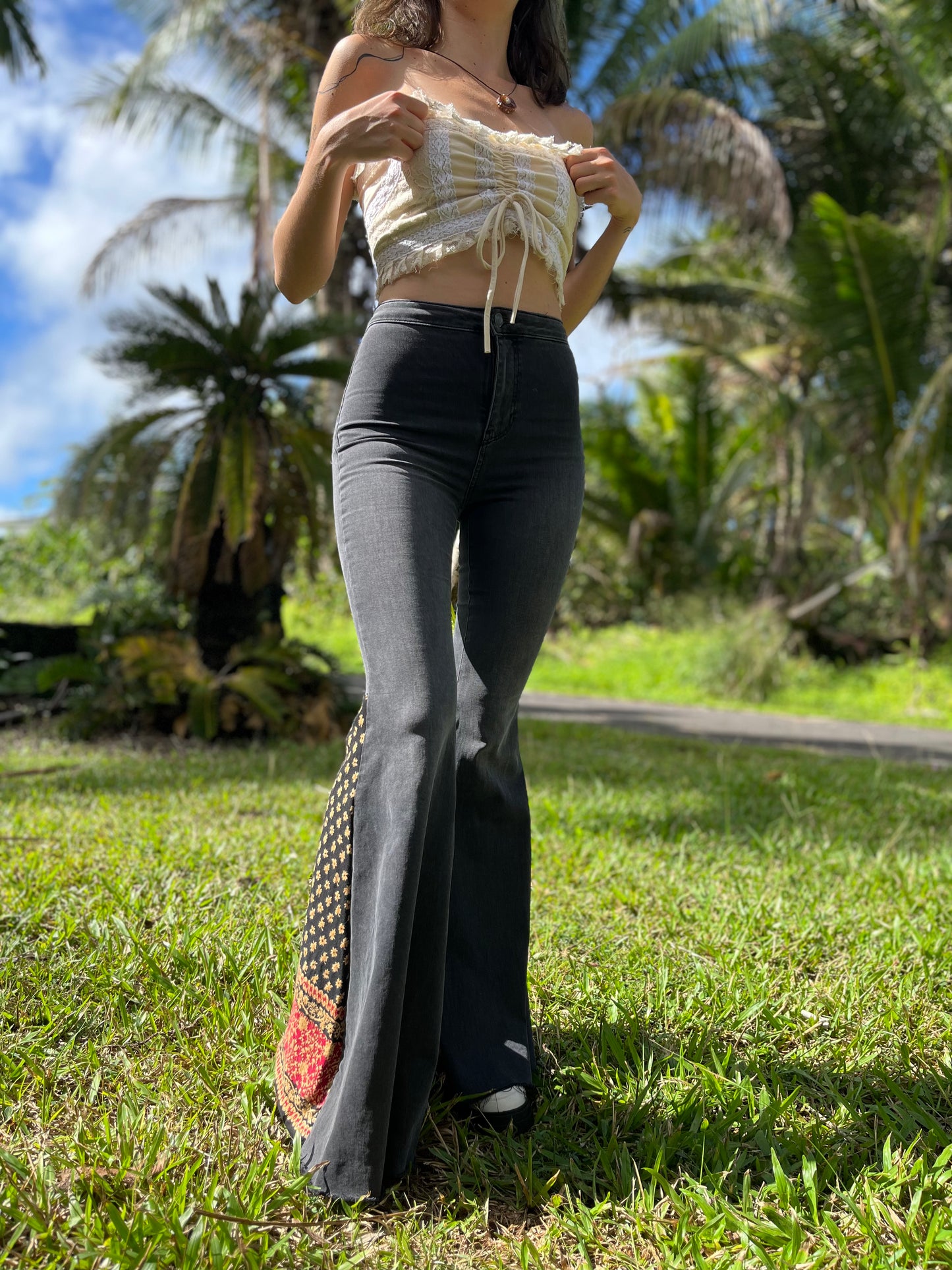 Free People Reworked Bell Bottoms
