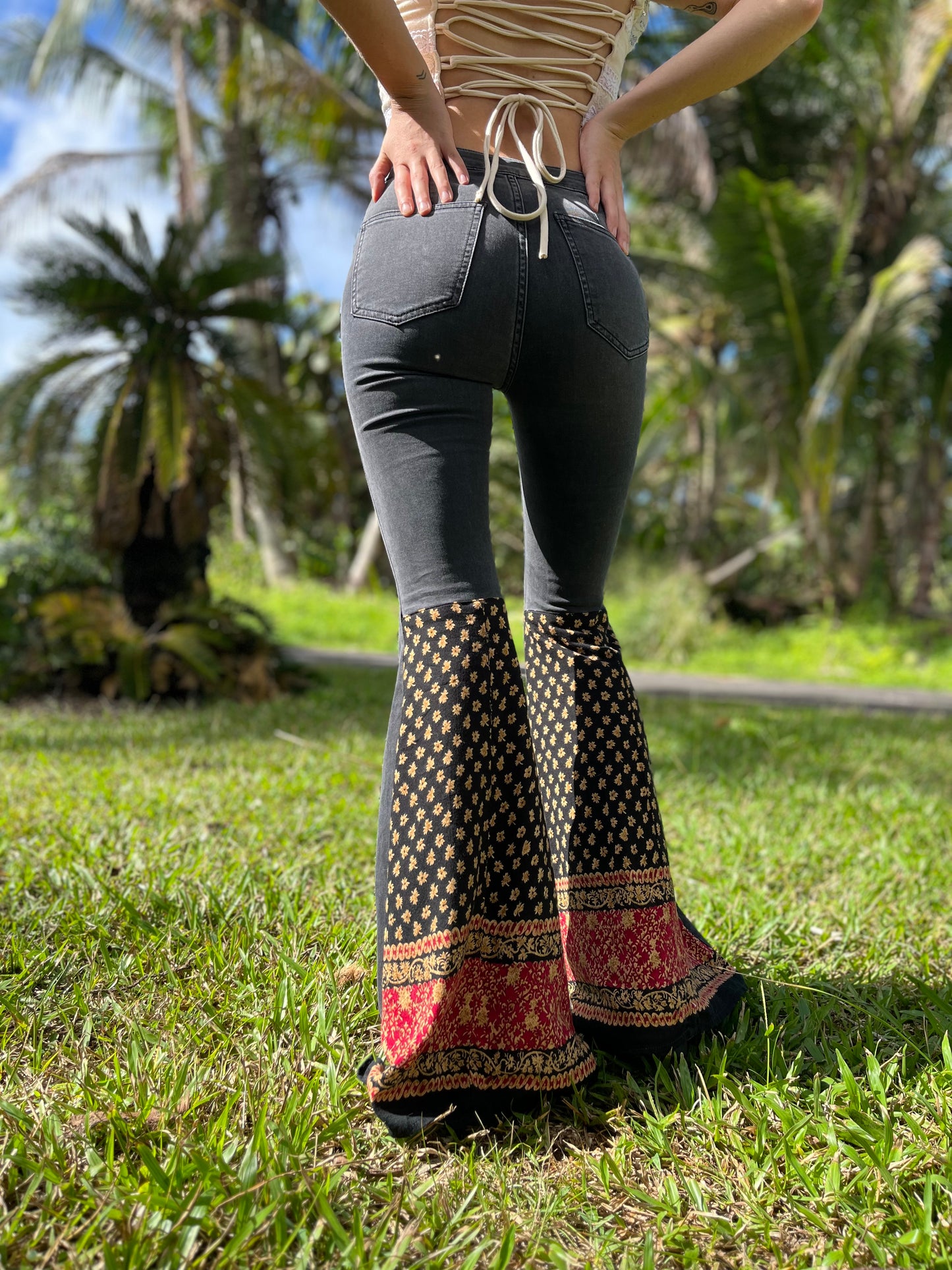 Free People Reworked Bell Bottoms