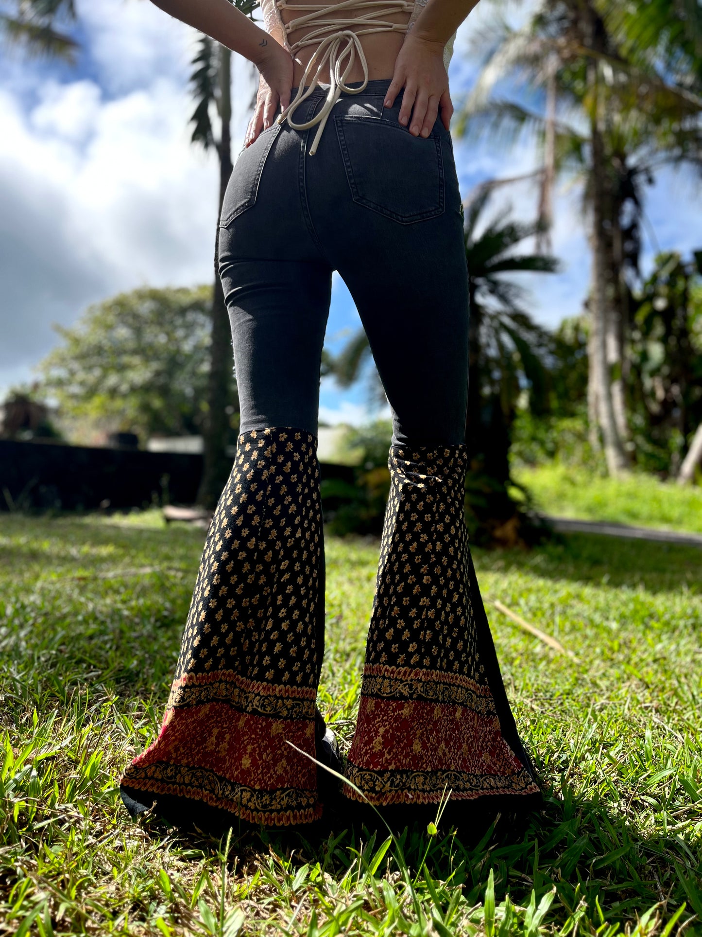 Free People Reworked Bell Bottoms