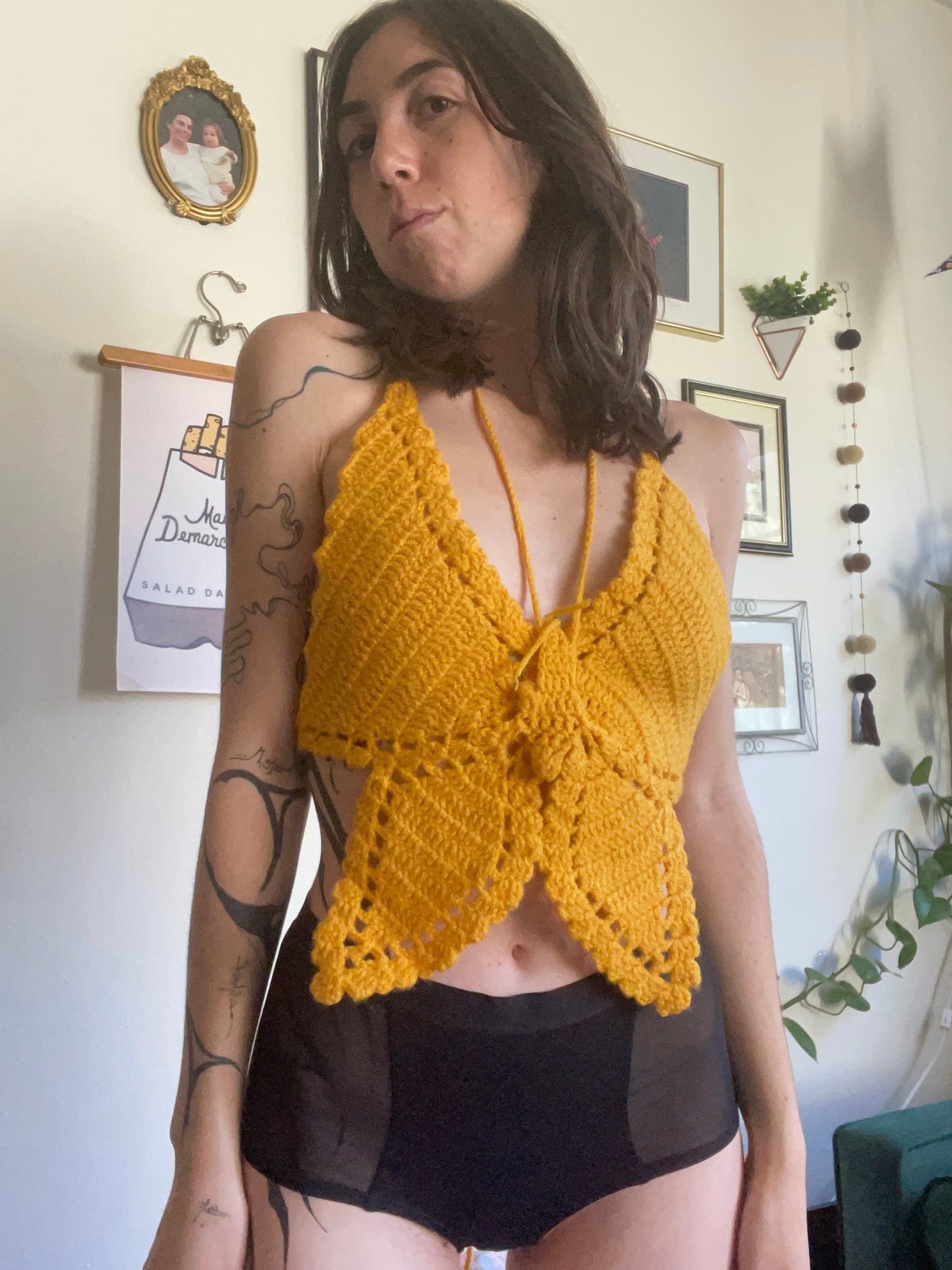 Crochet Butterfly Top
