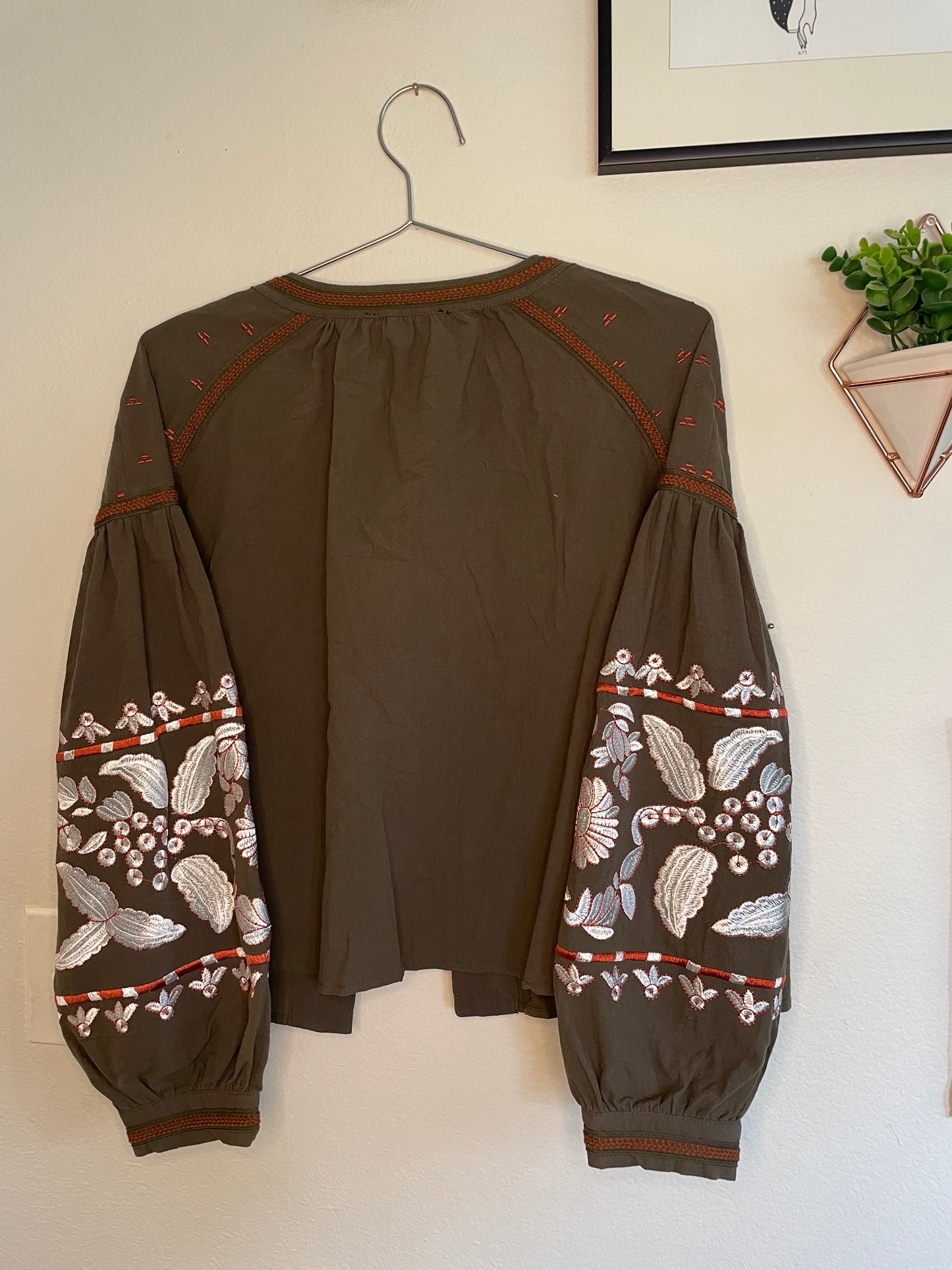 Embroidered Kunga Top