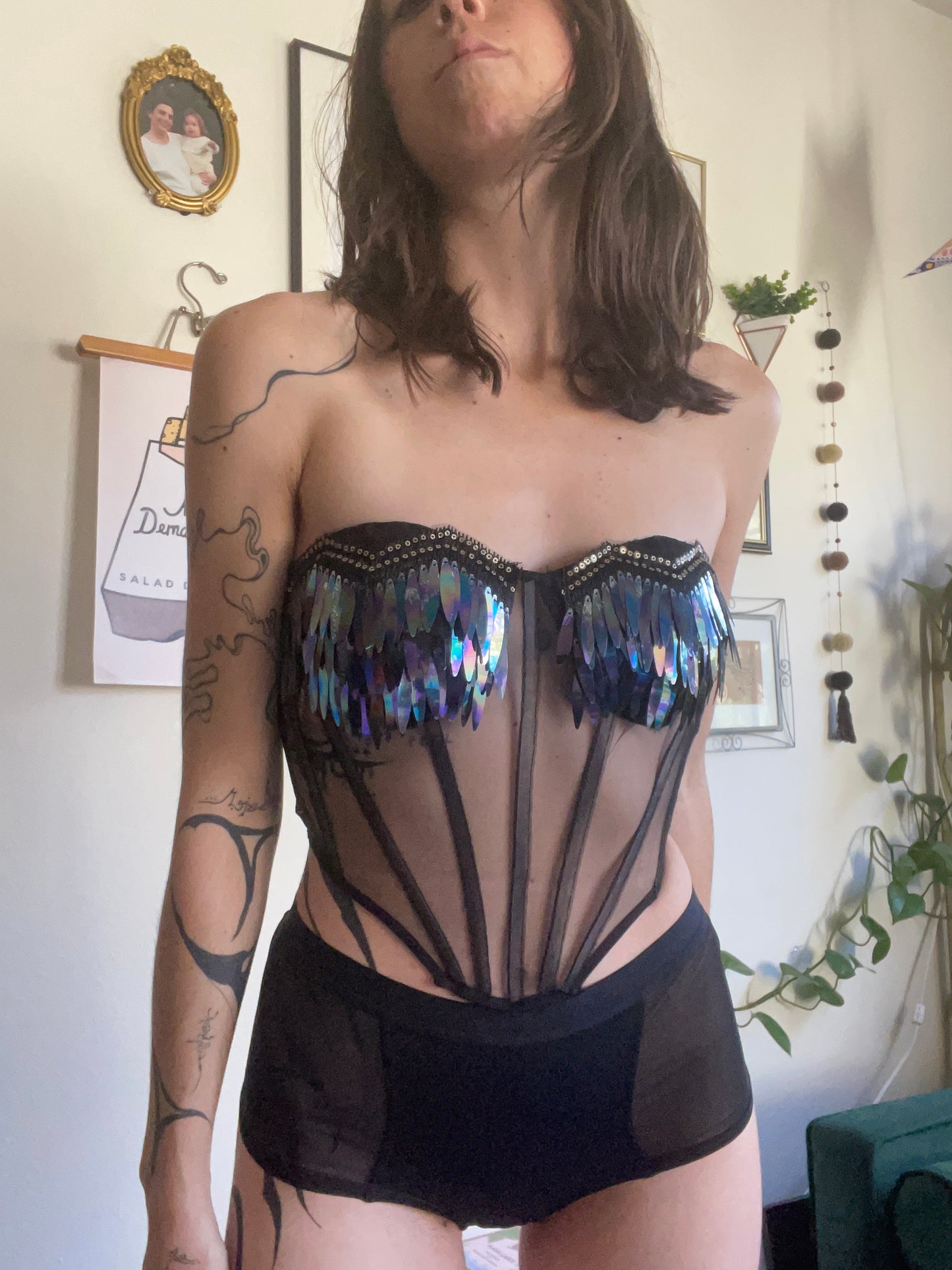 Iridescent Corset Top