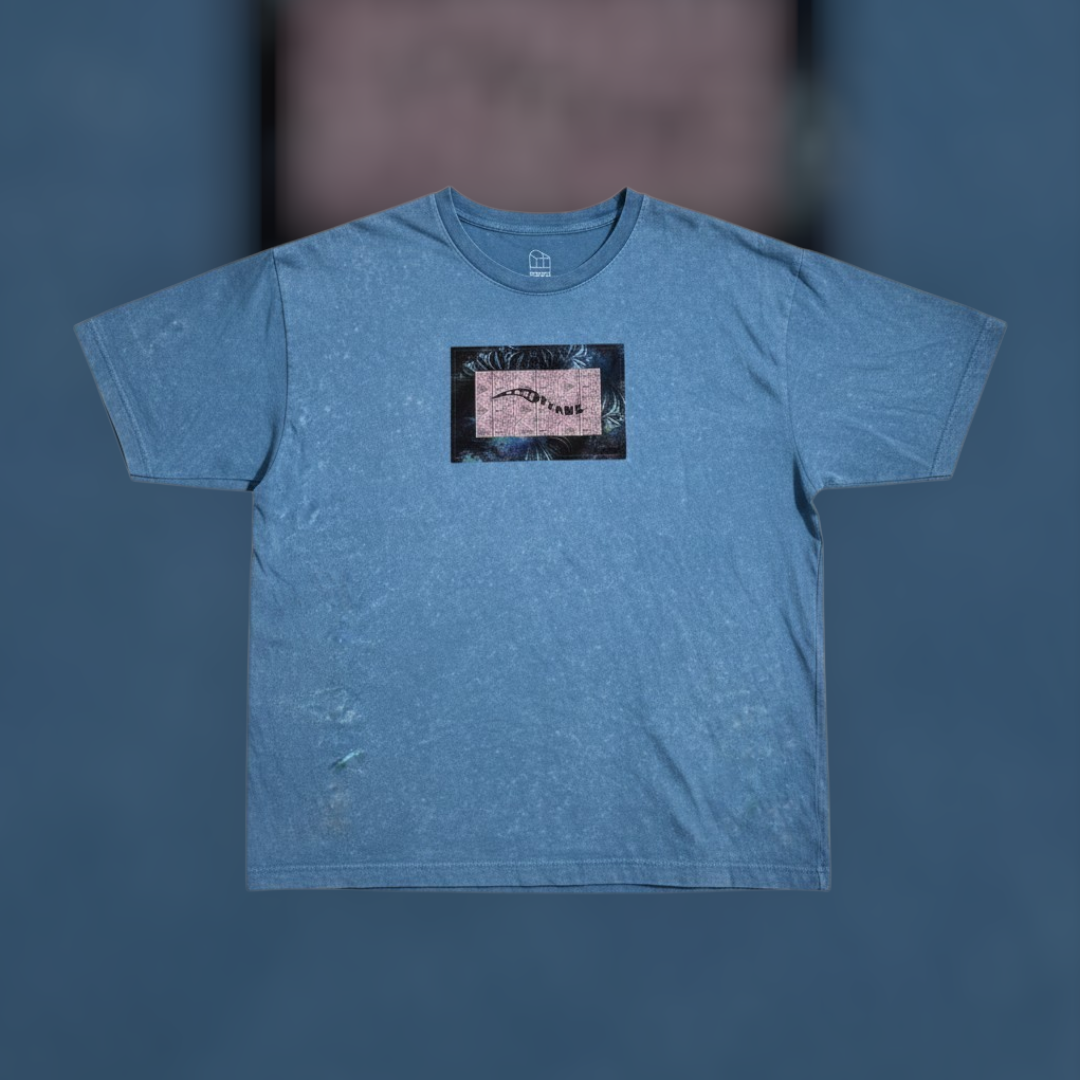 Dank Frank Blue Marble Wash Tee
