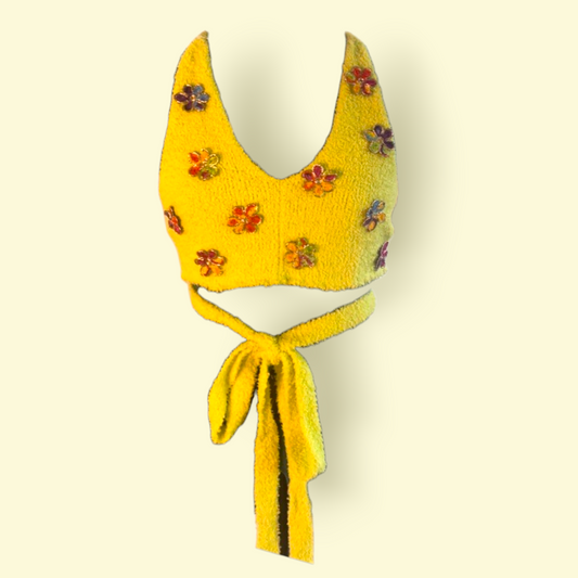 Showered in Flowers Tie Top