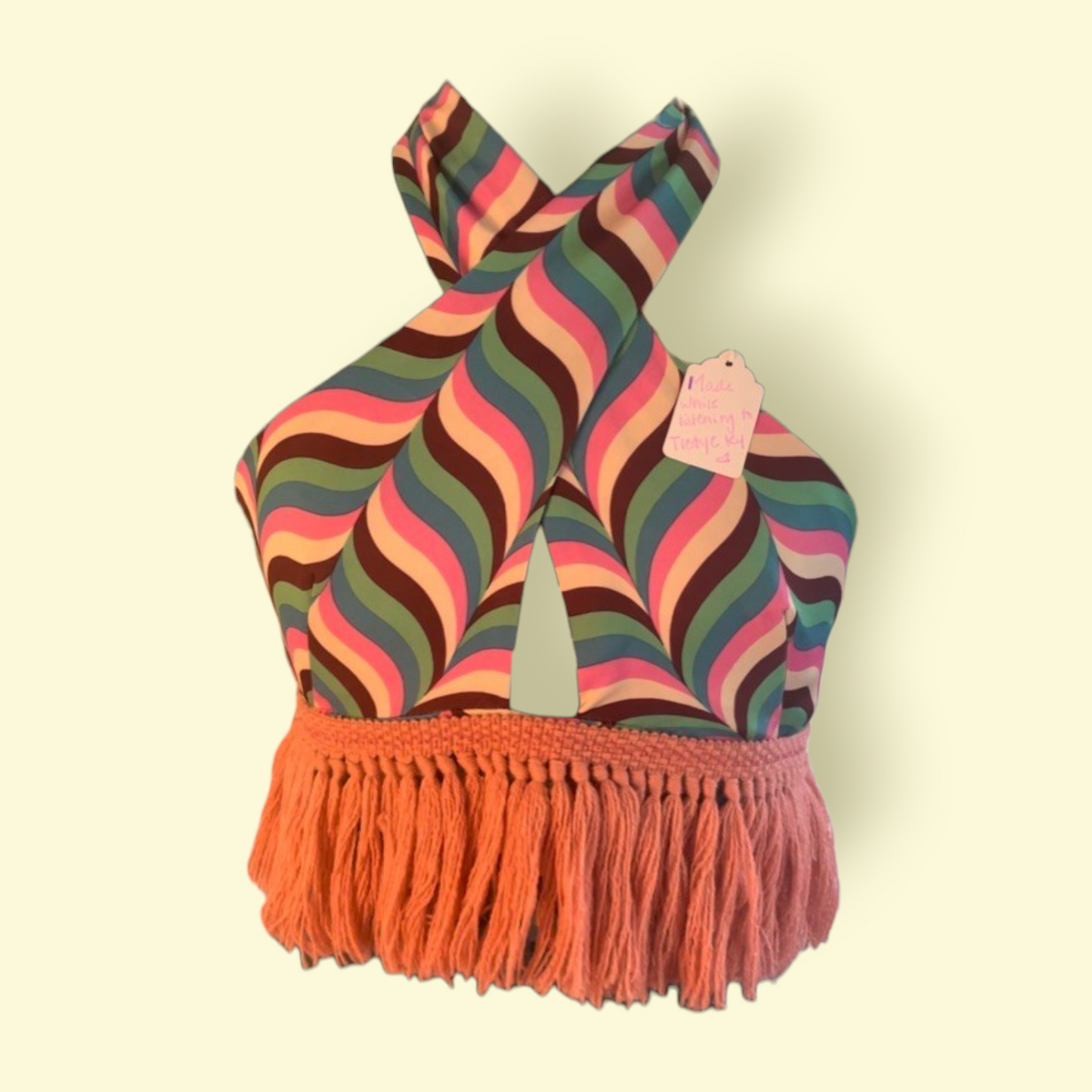Candyland Fringe Cross Top