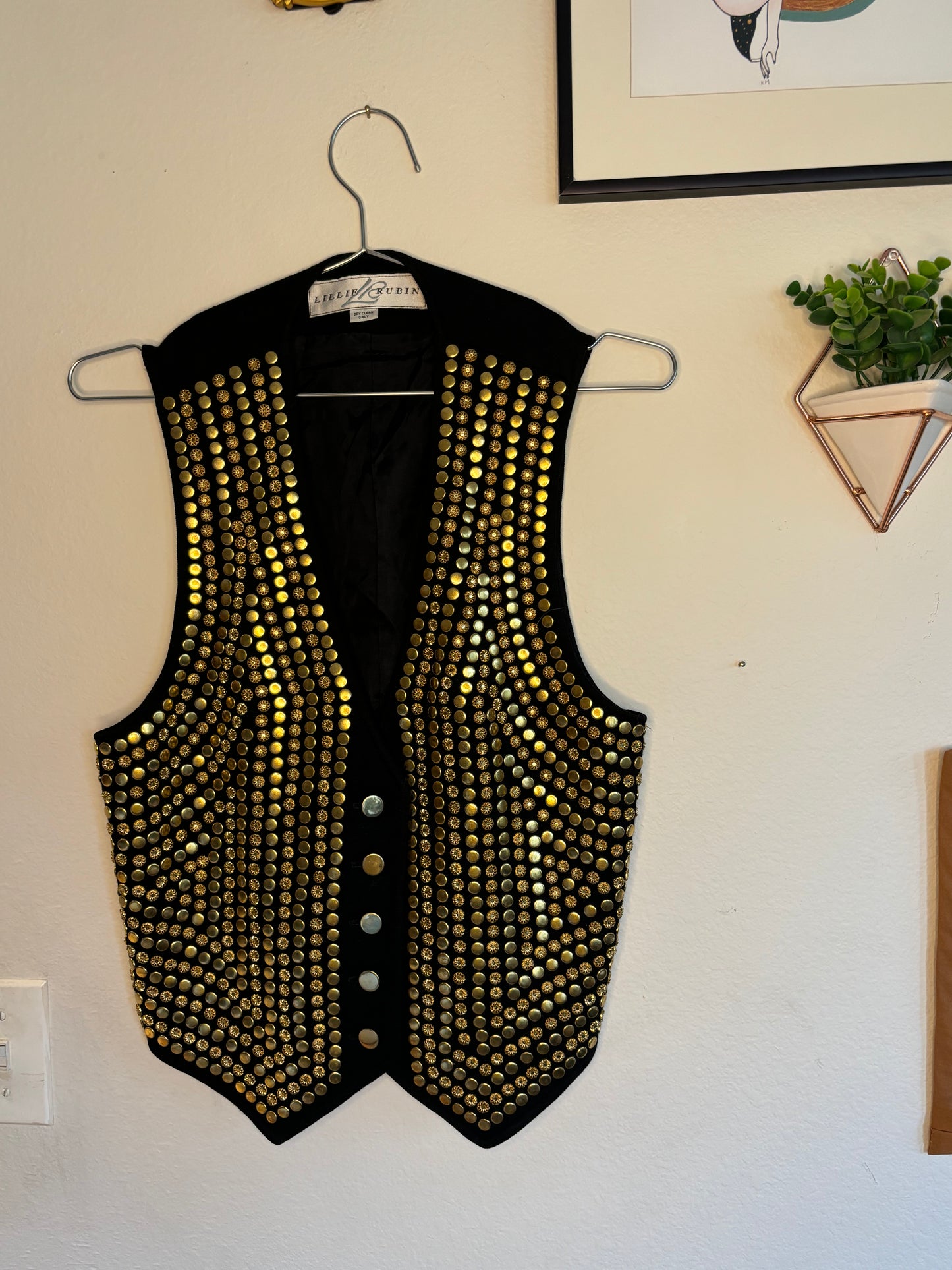 Gold Studded Vest