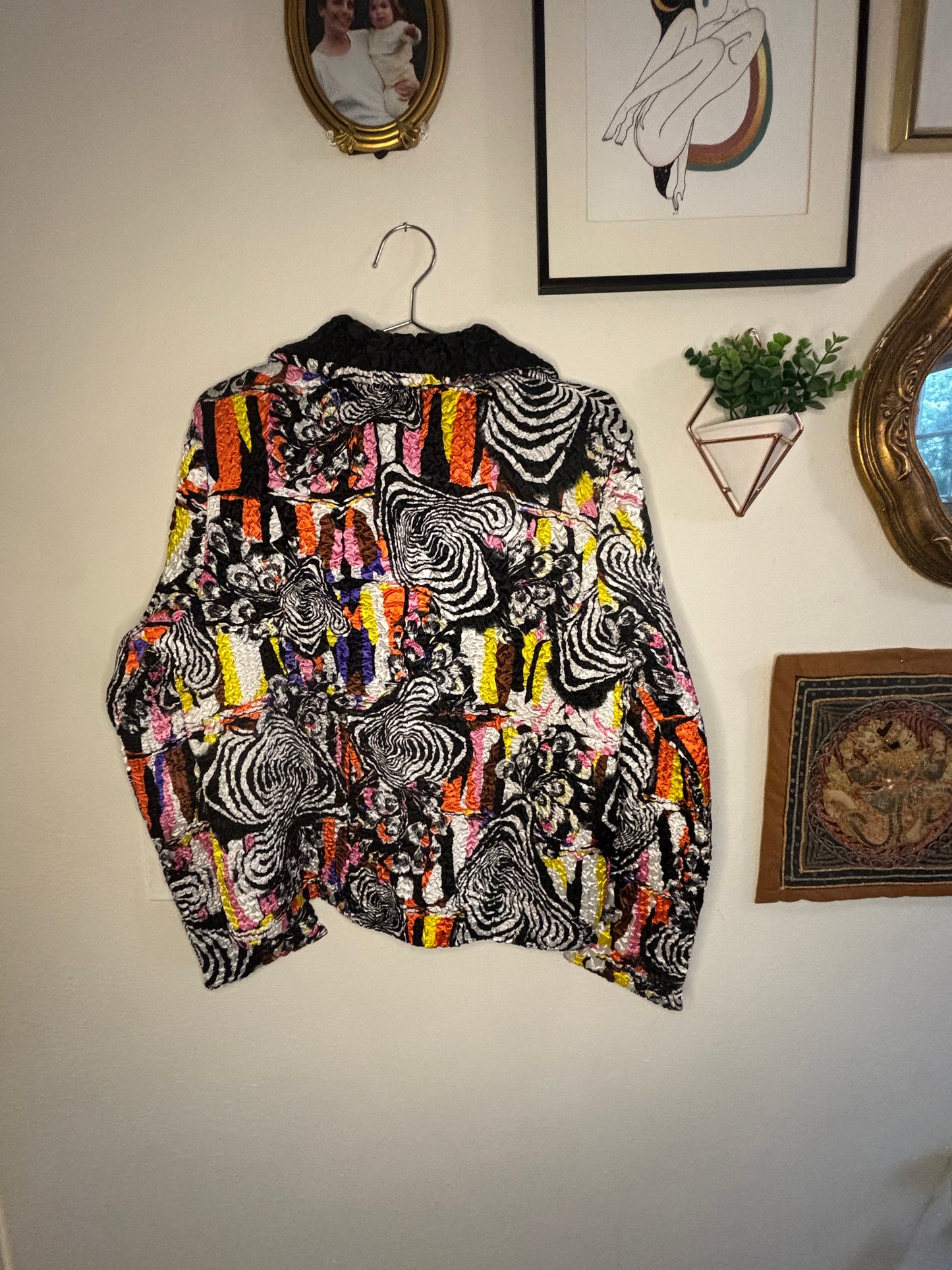 Crazy Colorful Waffle Jacket