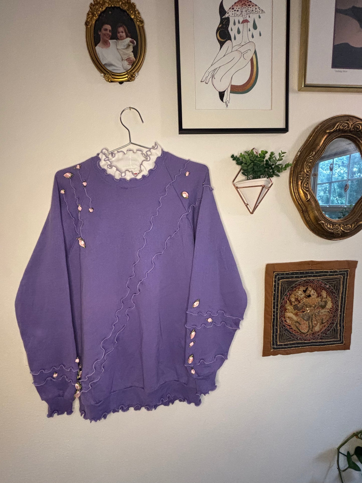 Floral Granny Crewneck