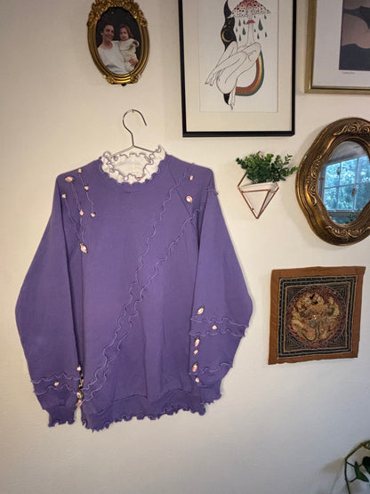 Floral Granny Crewneck