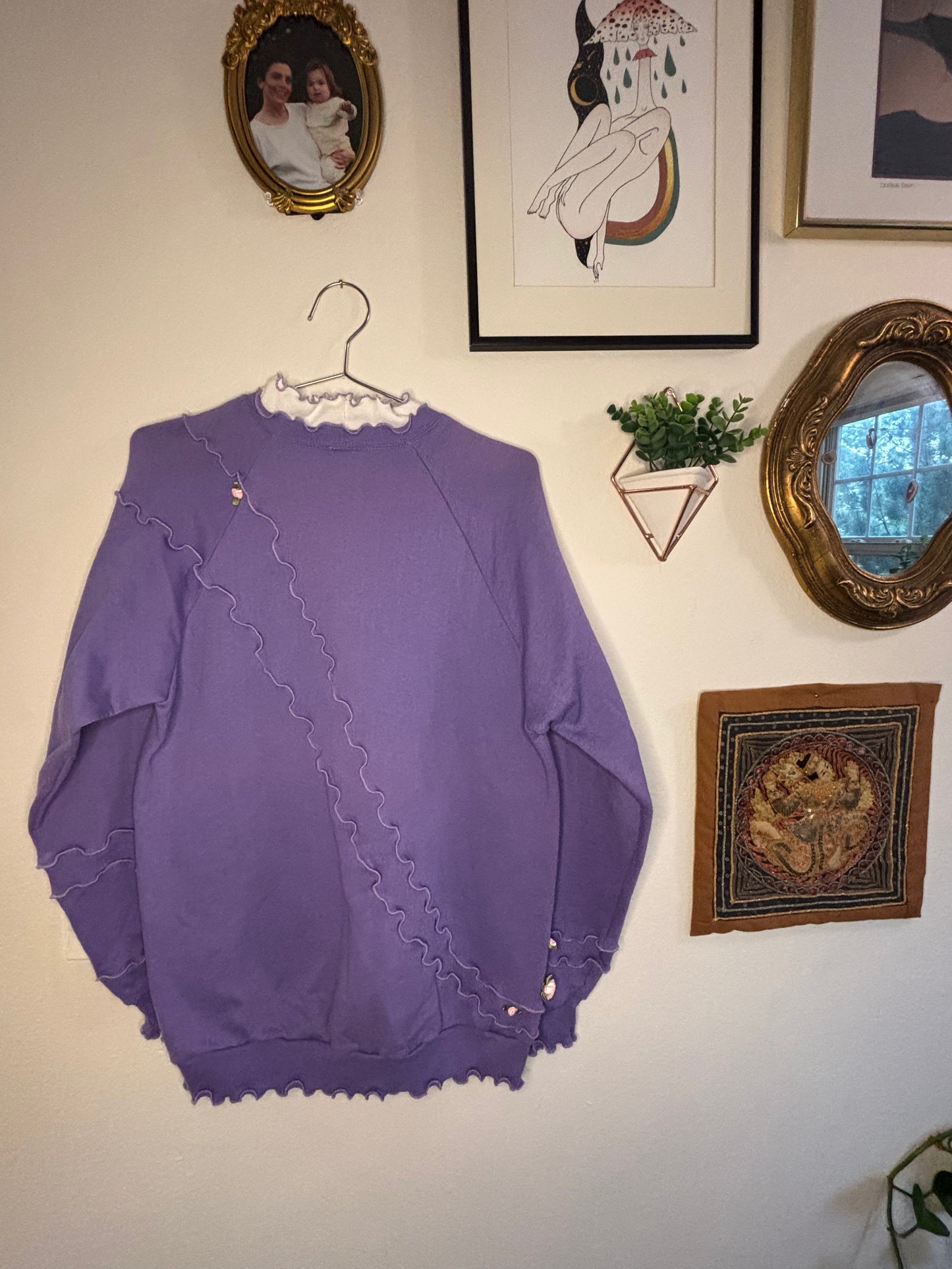 Floral Granny Crewneck