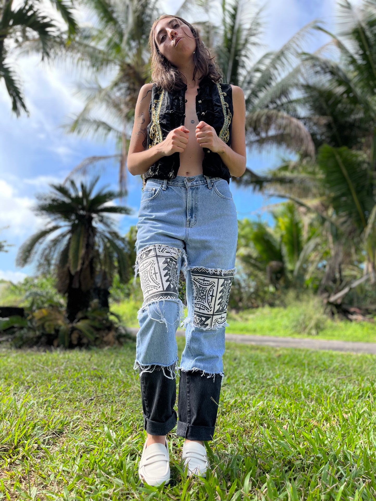 Reworked Placemat Pants