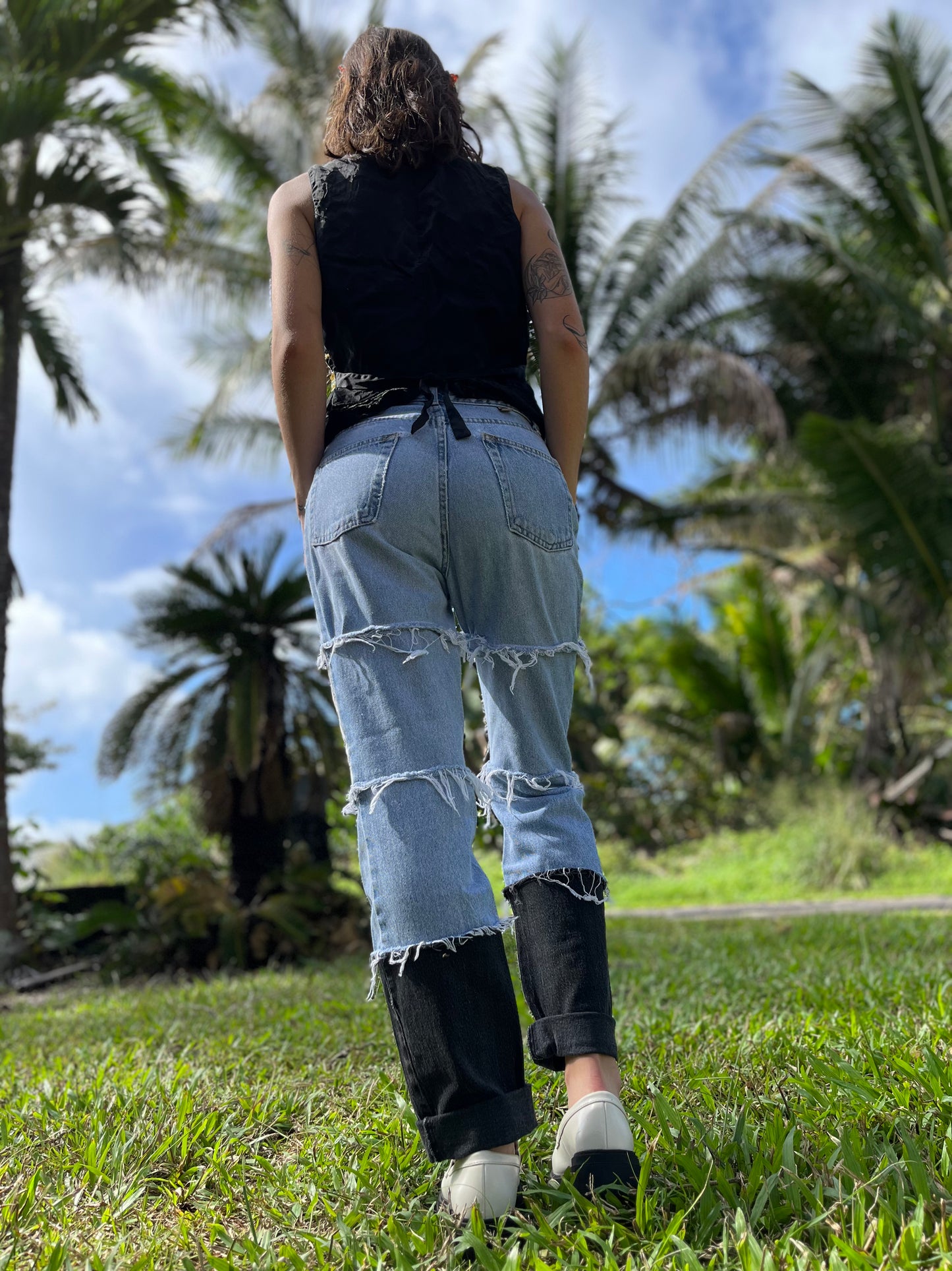 Reworked Placemat Pants