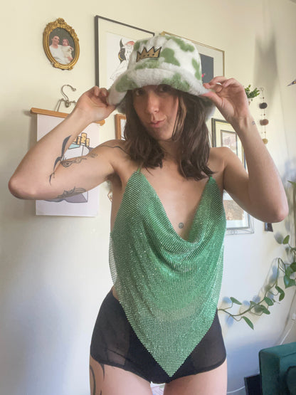 Green Sparkle Top