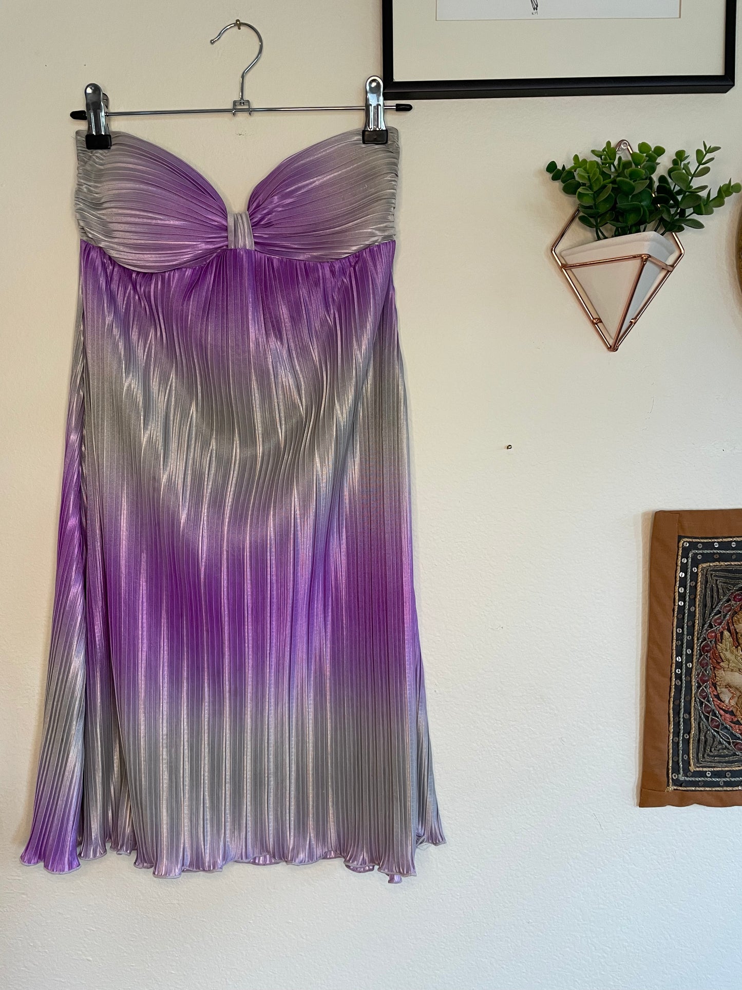 Y2K Pleated Party Dress